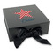 Stars and Stripes Gift Boxes with Magnetic Lid - Black - Front (angle)