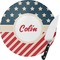 Stars and Stripes Round Glass Cutting Board (Personalized)