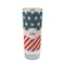 Stars and Stripes 2 oz Shot Glass -  Glass with Gold Rim - Set of 4 (Personalized)
