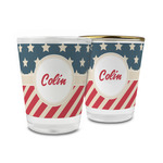Stars and Stripes Glass Shot Glass - 1.5 oz (Personalized)