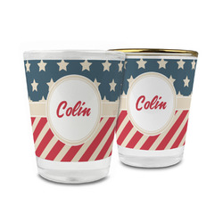 Stars and Stripes Glass Shot Glass - 1.5 oz (Personalized)