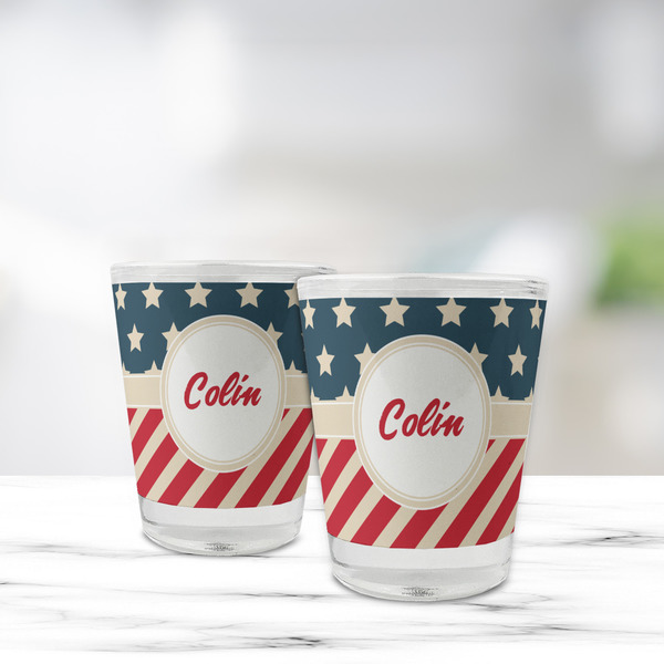 Stars and Stripes Glass Shot Glass - Standard - LIFESTYLE