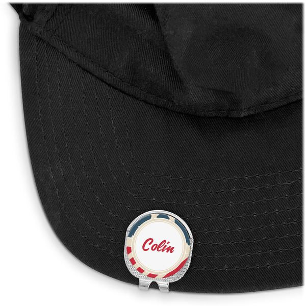 Stars and Stripes Golf Ball Marker Hat Clip - Main