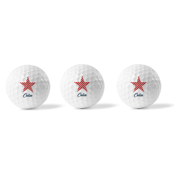 Stars and Stripes Golf Balls - Generic - Set of 3 - APPROVAL