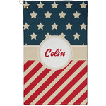 Stars and Stripes Golf Towel - Poly-Cotton Blend - Small w/ Name or Text