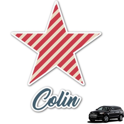 Stars and Stripes Graphic Car Decal (Personalized)