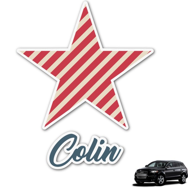Custom Stars and Stripes Graphic Car Decal (Personalized)