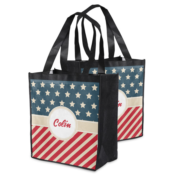 Stars and Stripes Grocery Bag - MAIN