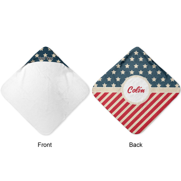 Stars and Stripes Hooded Baby Towel- Approval