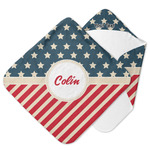 Stars and Stripes Hooded Baby Towel (Personalized)