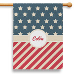 Stars and Stripes 28" House Flag - Double Sided (Personalized)