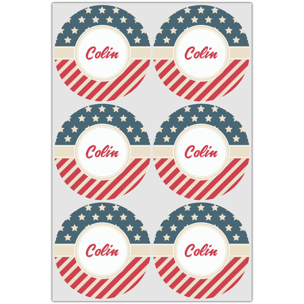 Stars and Stripes Icing Circle - Large - Set of 6