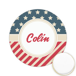 Stars and Stripes Printed Cookie Topper - 2.15" (Personalized)