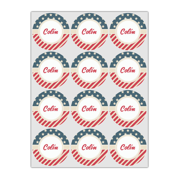 Stars and Stripes Icing Circle - Small - Set of 12