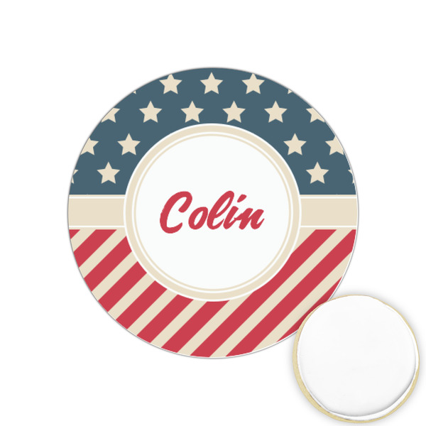 Custom Stars and Stripes Printed Cookie Topper - 1.25" (Personalized)