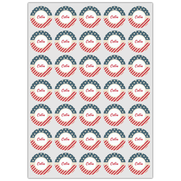 Stars and Stripes Icing Circle - XSmall - Set of 35