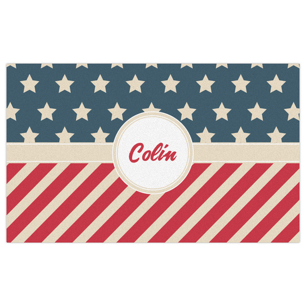 Stars and Stripes Indoor / Outdoor Rug - 3'x5' - Front Flat