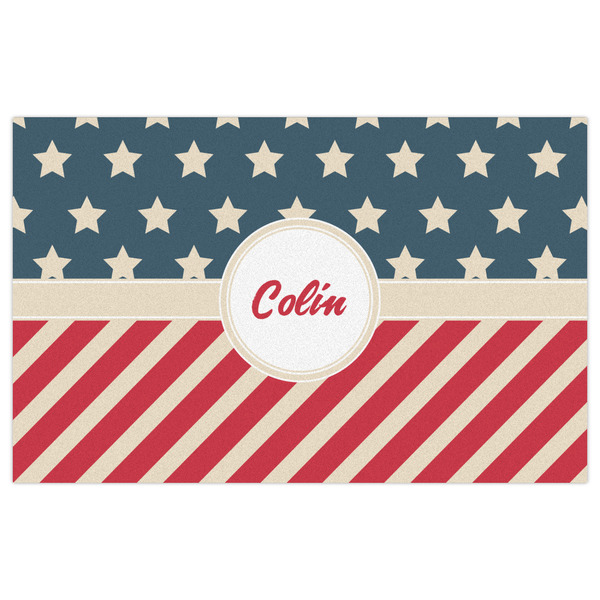 Stars and Stripes Indoor / Outdoor Rug - 5'x8' - Front Flat