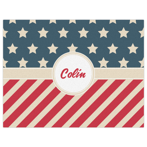 Stars and Stripes Indoor / Outdoor Rug - 6'x8' - Front Flat