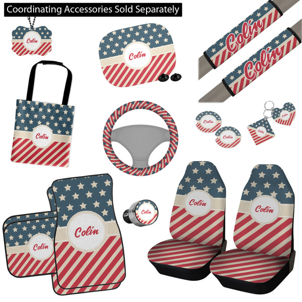 Stars and Stripes Interior Car Accessories