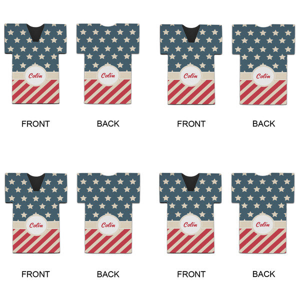Stars and Stripes Jersey Bottle Cooler - Set of 4 - APPROVAL