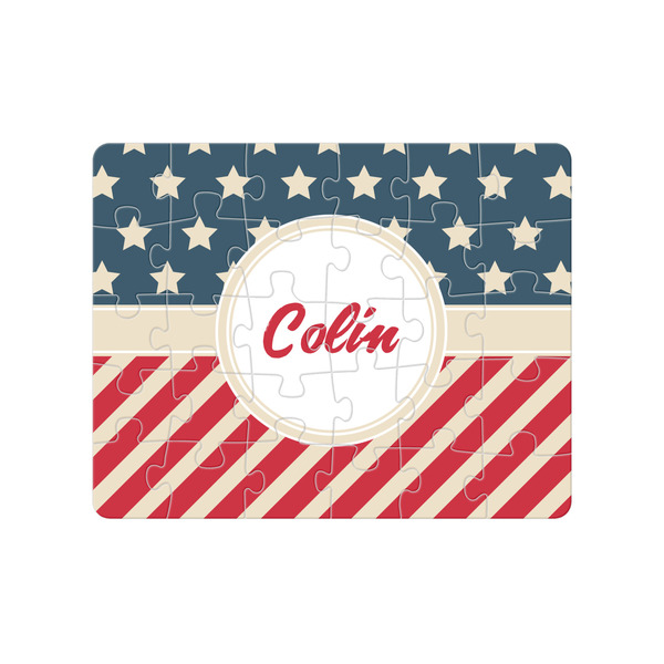 Custom Stars and Stripes Jigsaw Puzzles (Personalized)