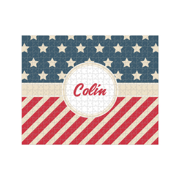 Custom Stars and Stripes 500 pc Jigsaw Puzzle (Personalized)