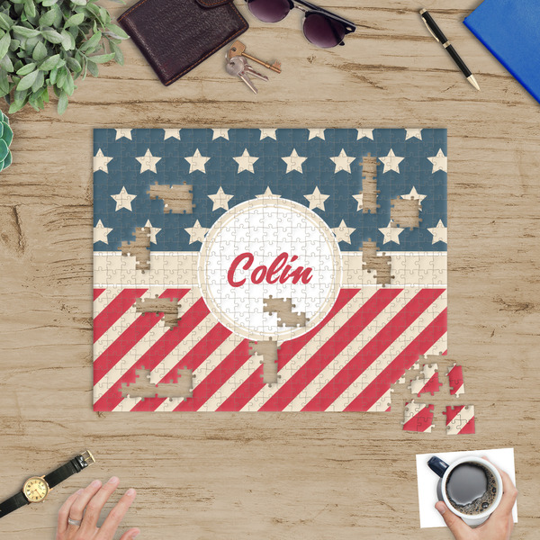 Stars and Stripes Jigsaw Puzzle 500 Piece - In Context