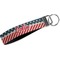 Stars and Stripes Webbing Keychain FOB with Metal