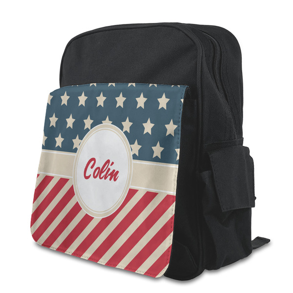 Custom Stars and Stripes Preschool Backpack (Personalized)