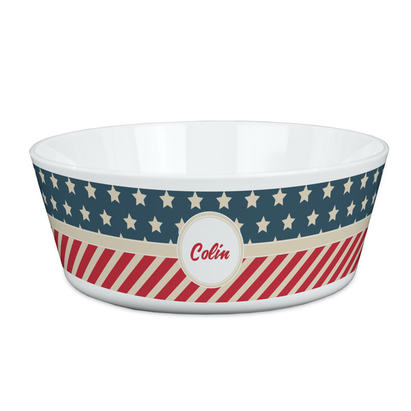 Custom Stars and Stripes Kid's Bowl (Personalized)