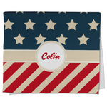Stars and Stripes Kitchen Towel - Poly Cotton w/ Name or Text
