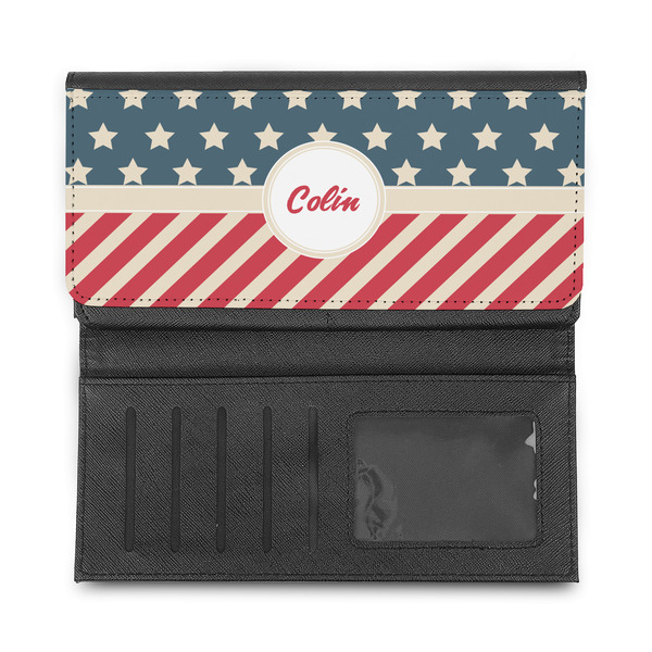 Stars and Stripes Ladies Wallet - Half Way Open