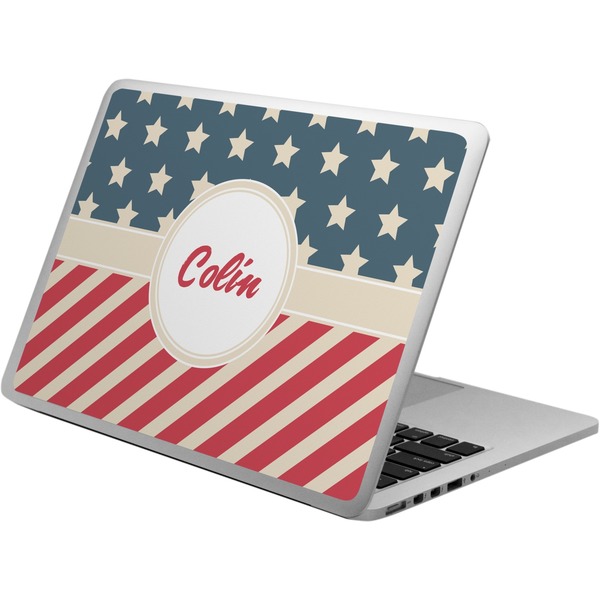 Custom Stars and Stripes Laptop Skin - Custom Sized (Personalized)
