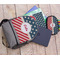 Stars and Stripes Large Backpack - Gray - With Stuff