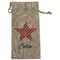 Stars and Stripes Large Burlap Gift Bags - Front