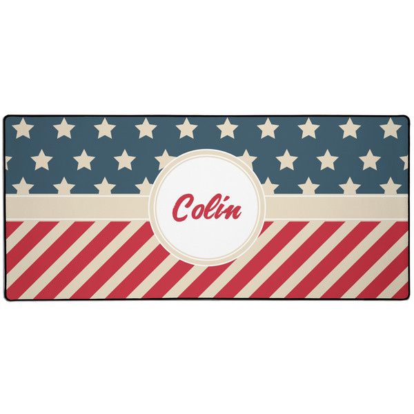Custom Stars and Stripes Gaming Mouse Pad (Personalized)