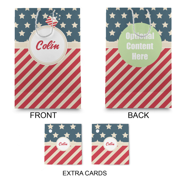 Stars and Stripes Large Gift Bag - Approval