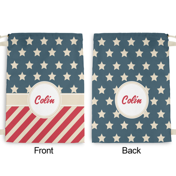 Stars and Stripes Large Laundry Bag - Front & Back View