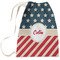 Stars and Stripes Large Laundry Bag - Front View