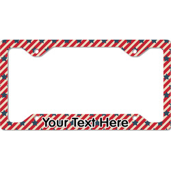 Stars and Stripes License Plate Frame - Style C (Personalized)