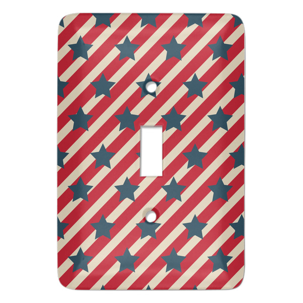 Custom Stars and Stripes Light Switch Cover (Single Toggle)