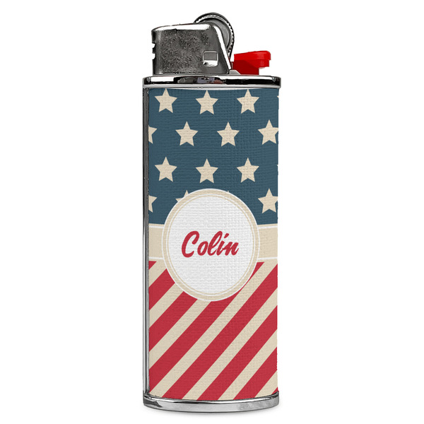 Custom Stars and Stripes Case for BIC Lighters (Personalized)
