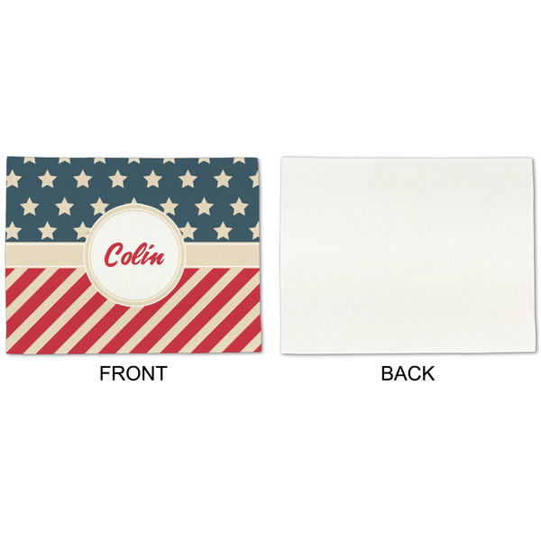 Stars and Stripes Linen Placemat - APPROVAL Single (single sided)