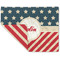Stars and Stripes Linen Placemat - Folded Corner (double side)
