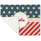Stars and Stripes Linen Placemat - Folded Corner (single side)