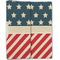 Stars and Stripes Linen Placemat - Folded Half (double sided)