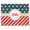 Stars and Stripes Single-Sided Linen Placemat - Single w/ Name or Text