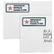 Stars and Stripes Mailing Labels - Double Stack Close Up