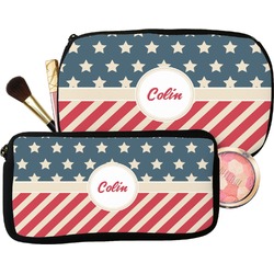 Stars and Stripes Makeup / Cosmetic Bag (Personalized)
